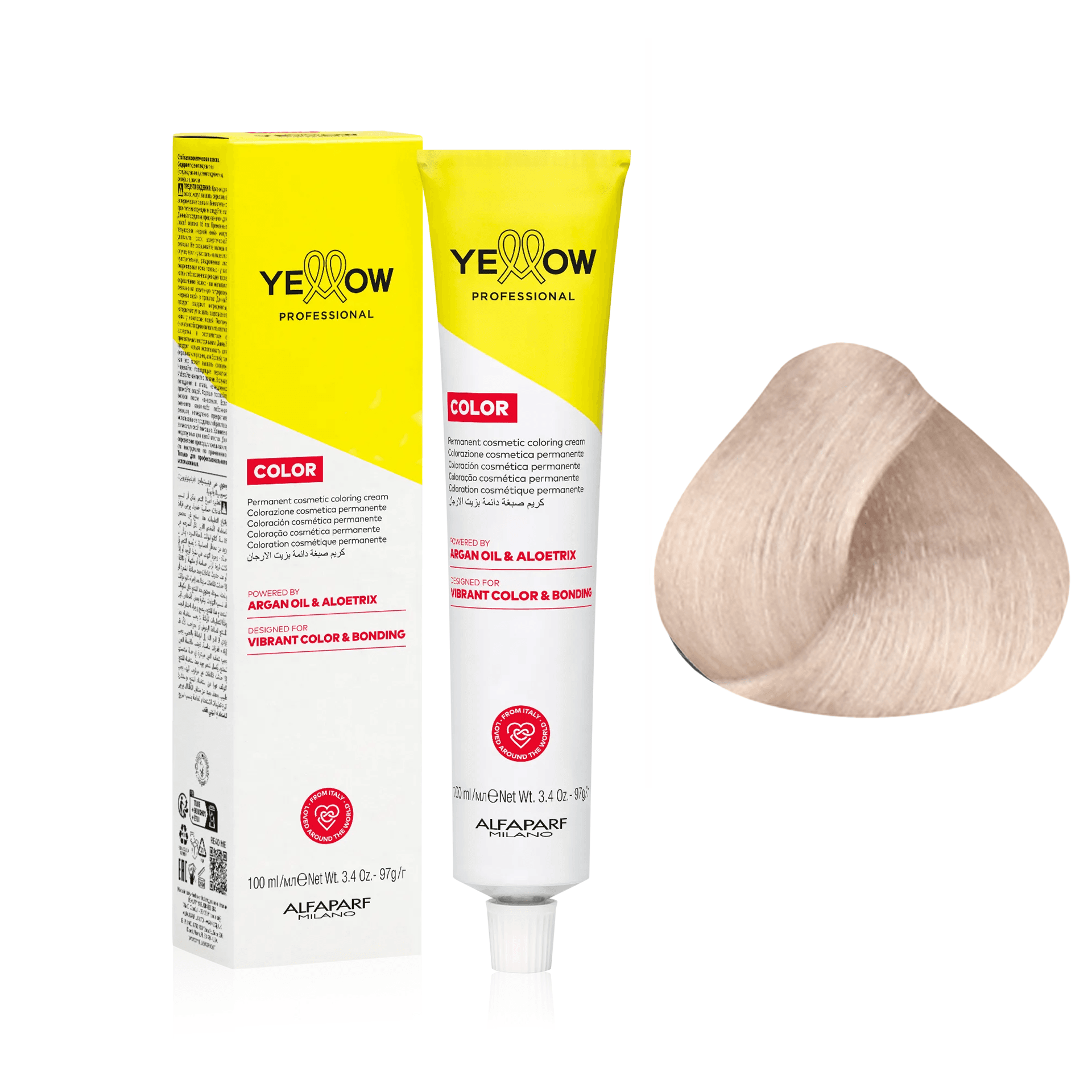 Yellow Color | Farba do włosów - kolor 11.11 super rozjaśniający blond popielaty