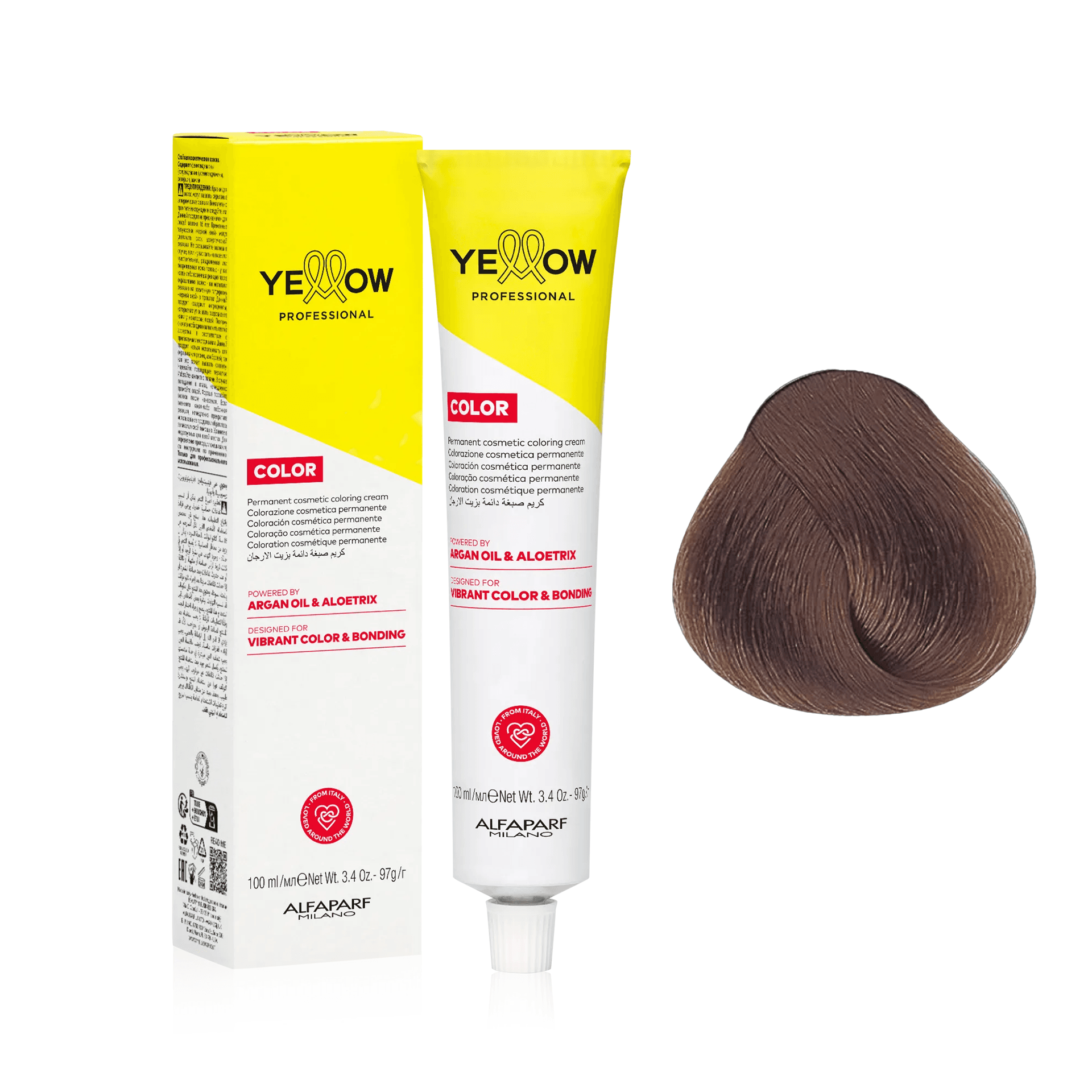 Yellow Color | Farba do włosów - kolor: 8.32 Jasny blond złoto-fioletowy