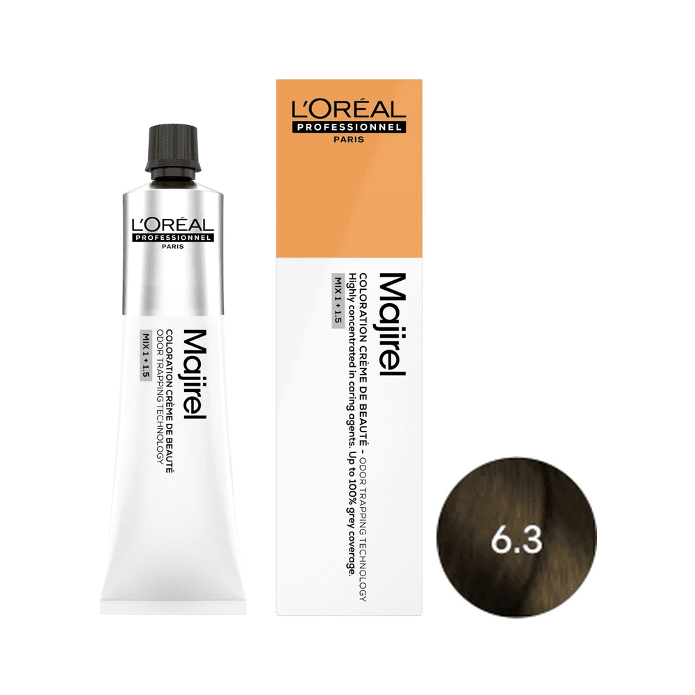 Majirel | Trwała farba do włosów - kolor 6.3 ciemny blond złocisty
