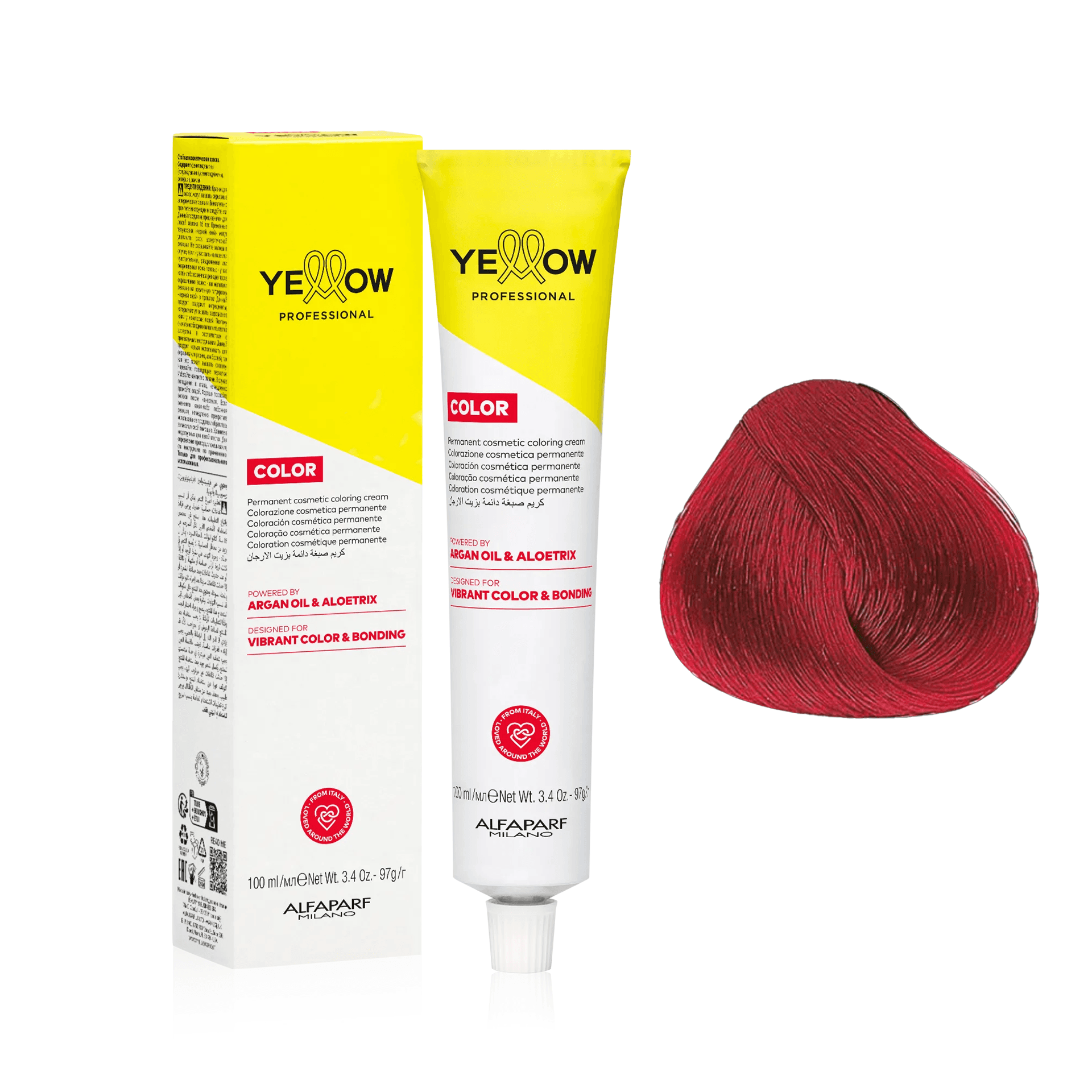 Yellow Color | Farba do włosów - kolor: 6000 intensywna czerwień