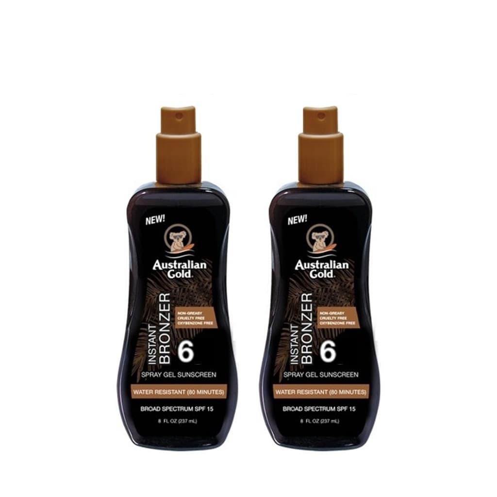 SPF 6 Spray Gel Bronzer | Spray do opalania z bronzerem Zestaw