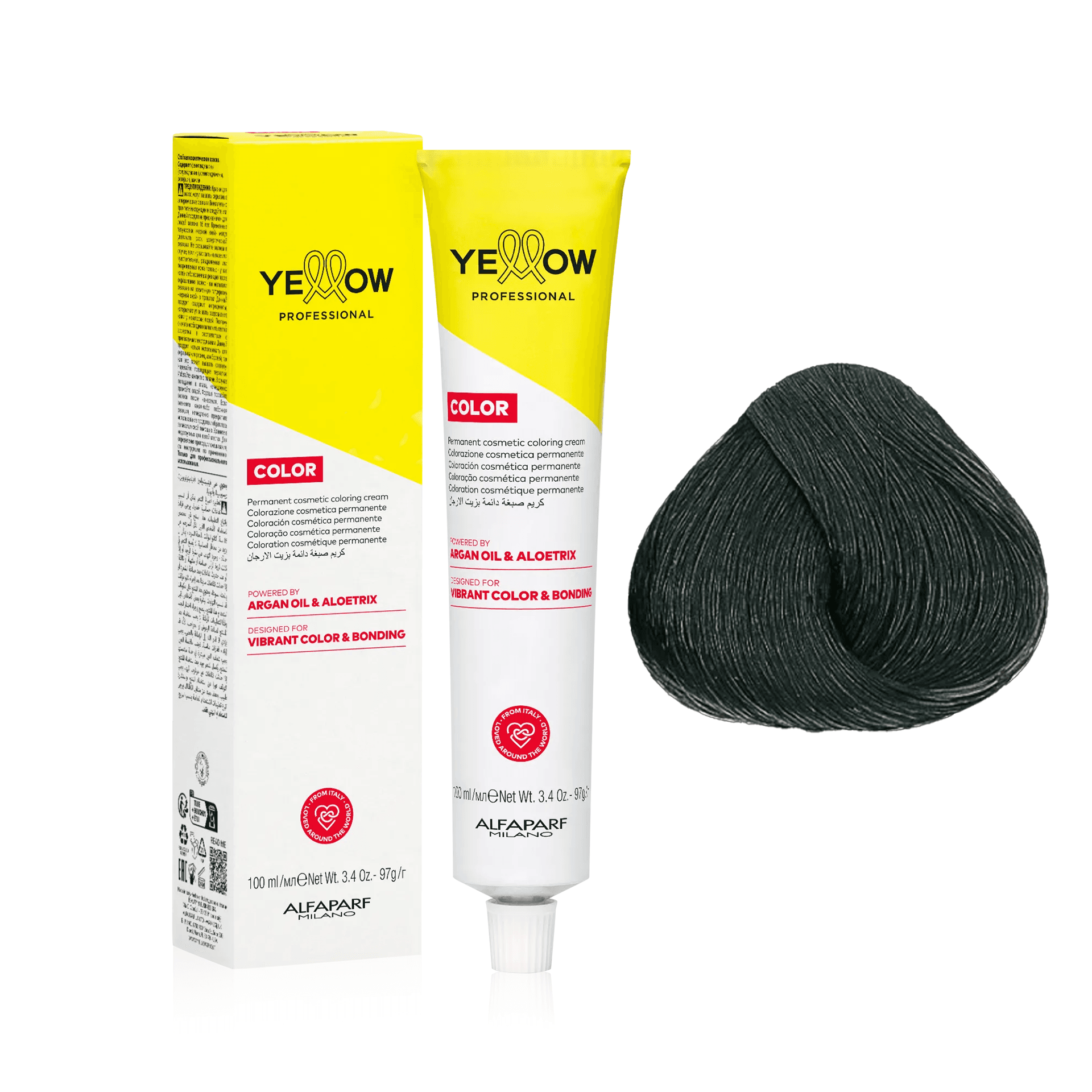 Yellow Color | Farba do włosów - kolor: 4 średni brąz
