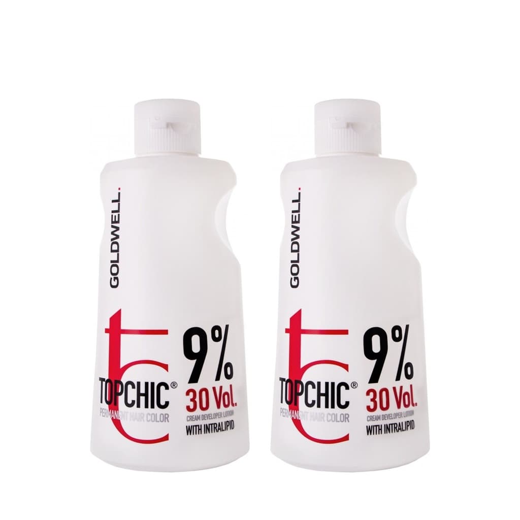Topchic Lotion 9% | Emulsja utleniająca do farbowania Zestaw