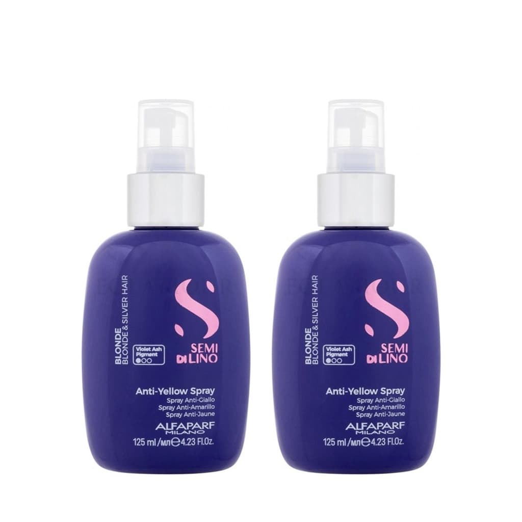 Semi Di Lino Intense Blonde Anti-Yellow Low | Spray do włosów blond i siwych Zestaw