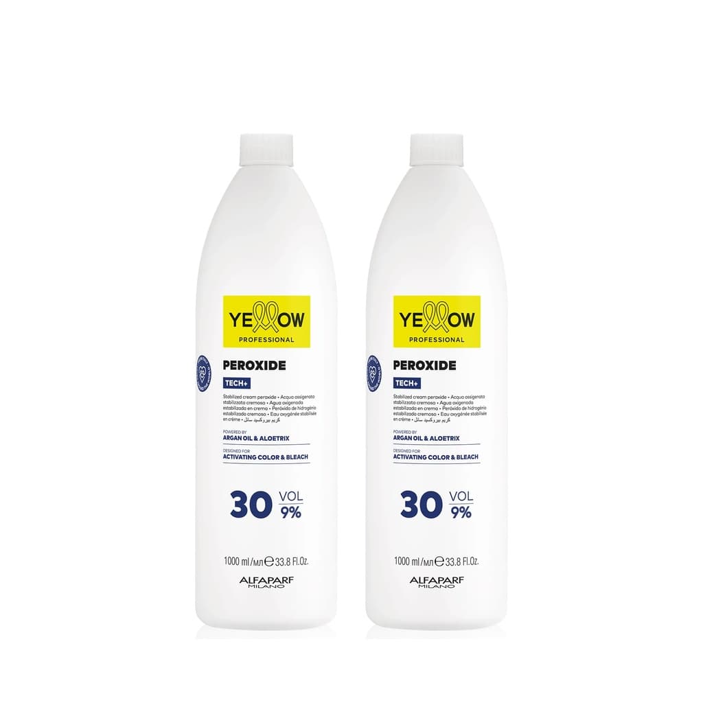 Yellow Peroxide Tech+ | Woda utleniona do farb 9% Zestaw