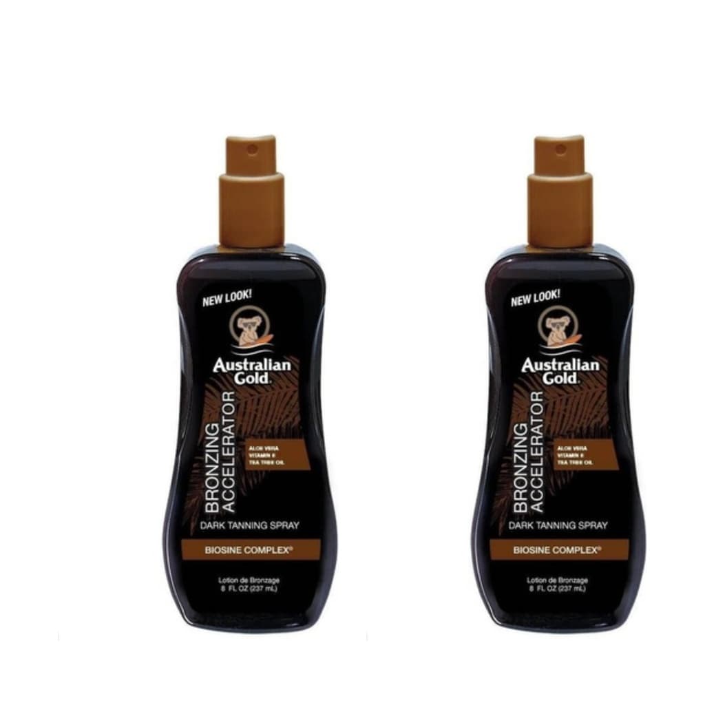 Dark Tanning Accelerator Spray Gel | Spray przyspieszający opalanie z bronzerem Zestaw