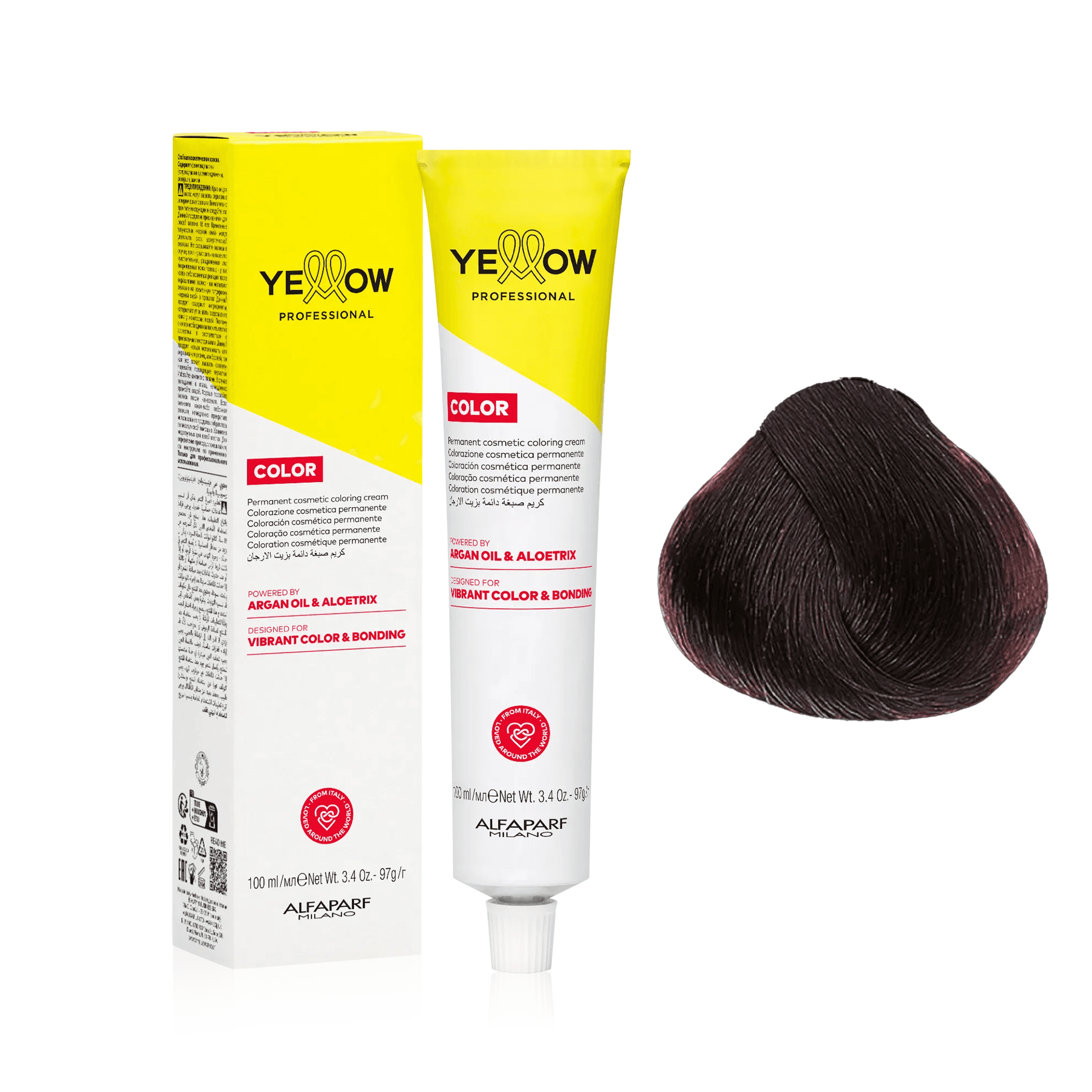 Yellow Color | Farba do włosów - kolor: 6.53 ciemny blond mahoniowo-złoty