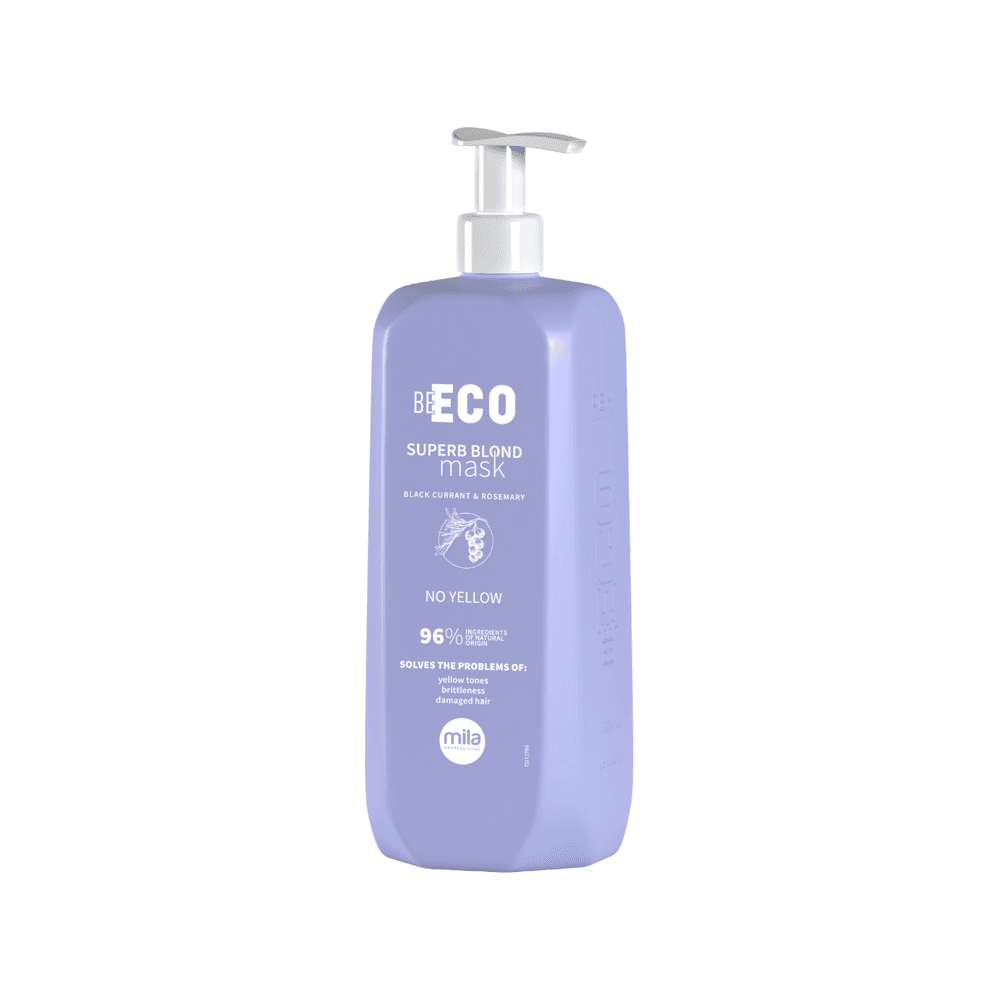 Be Eco Superb Blonde | Fioletowa maska neutralizująca żółte tony do włosów blond