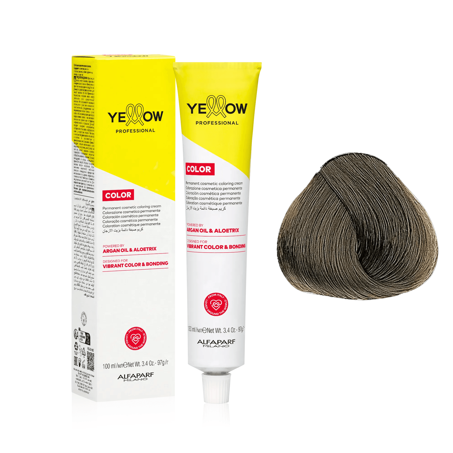 Yellow Color | Farba do włosów - kolor: 8.11 Jasny blond intensywnie popielaty