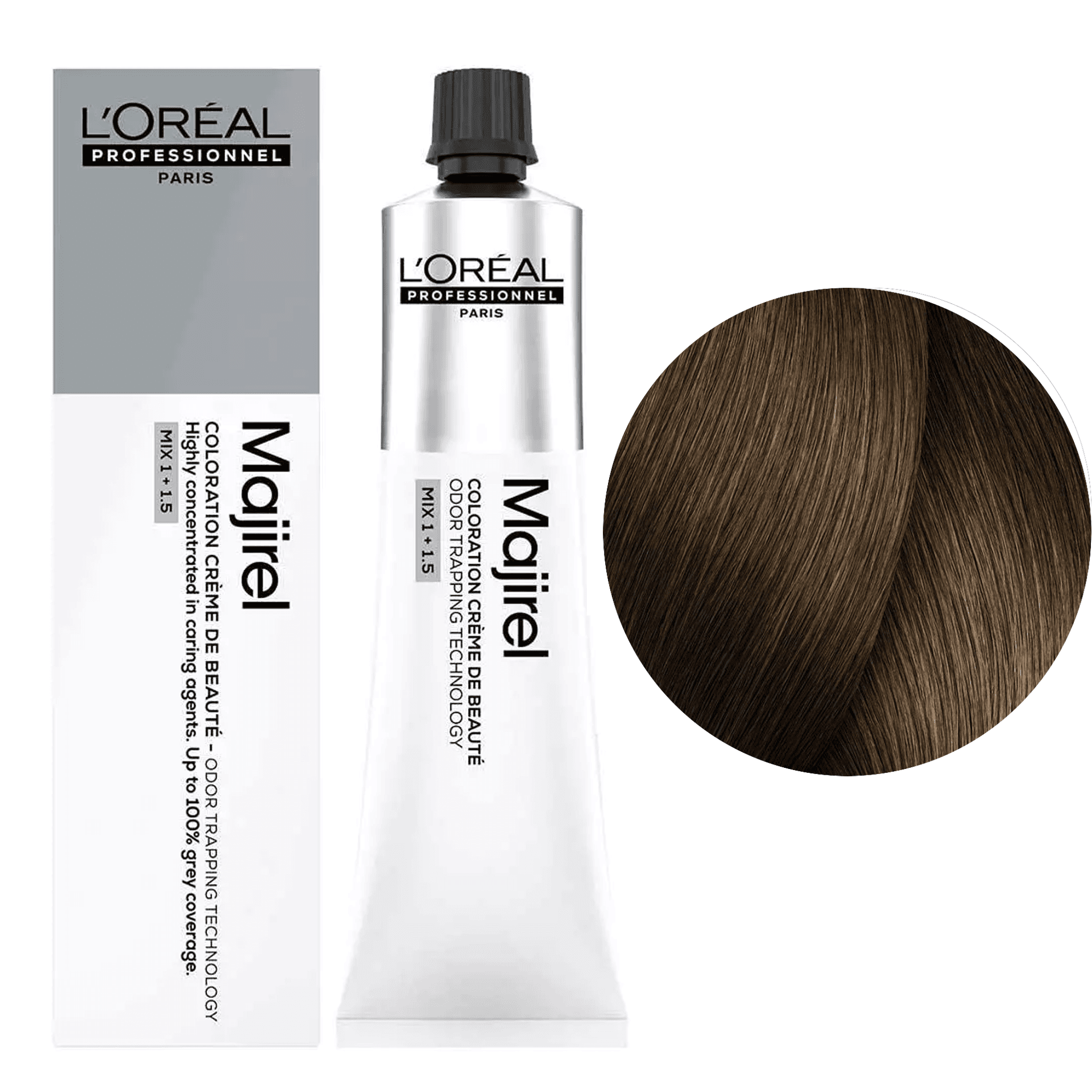 Majirel | Trwała farba do włosów - kolor 7.18 blond popielaty mokka