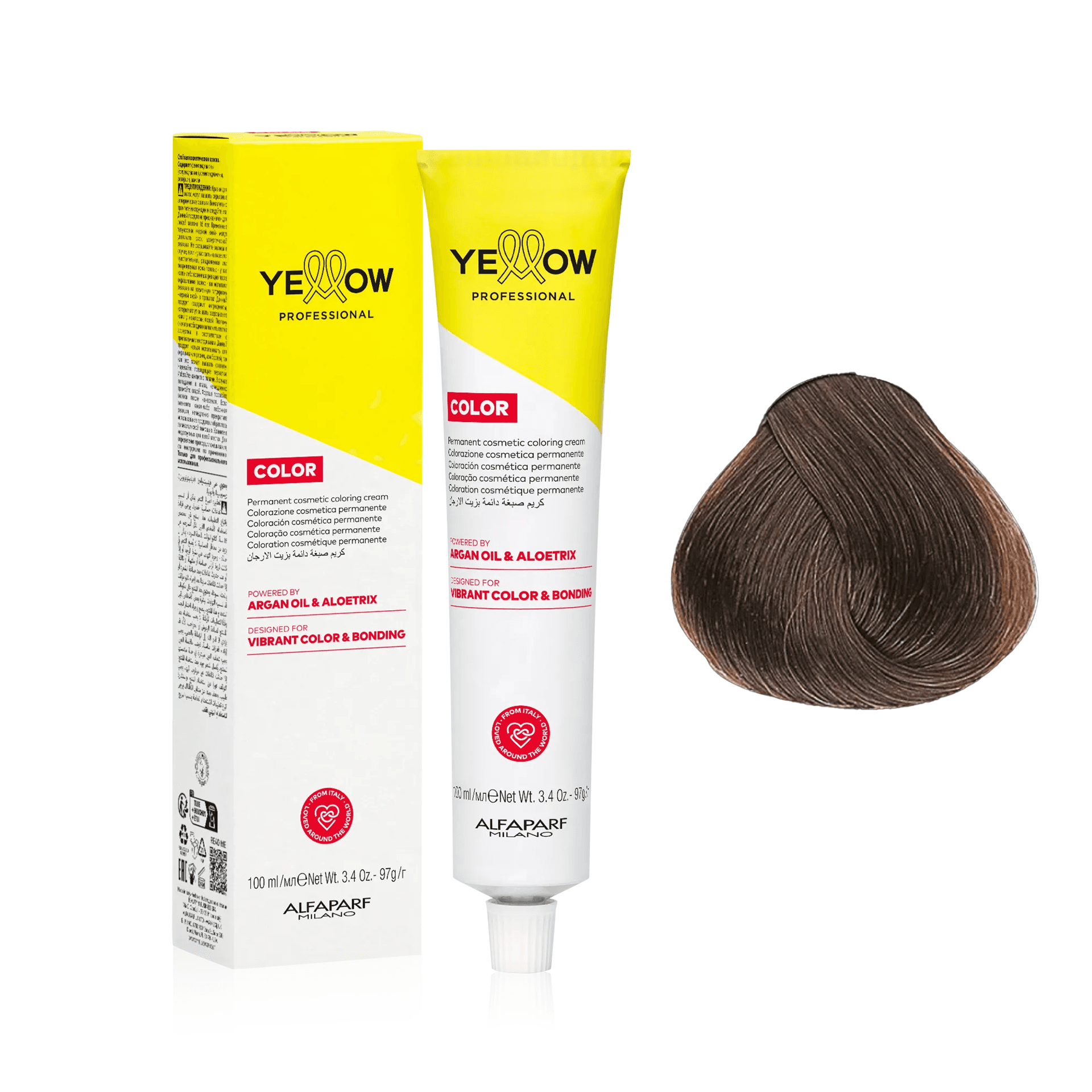 Yellow Color | Farba do włosów - kolor: 7.3 średni blond złocisty