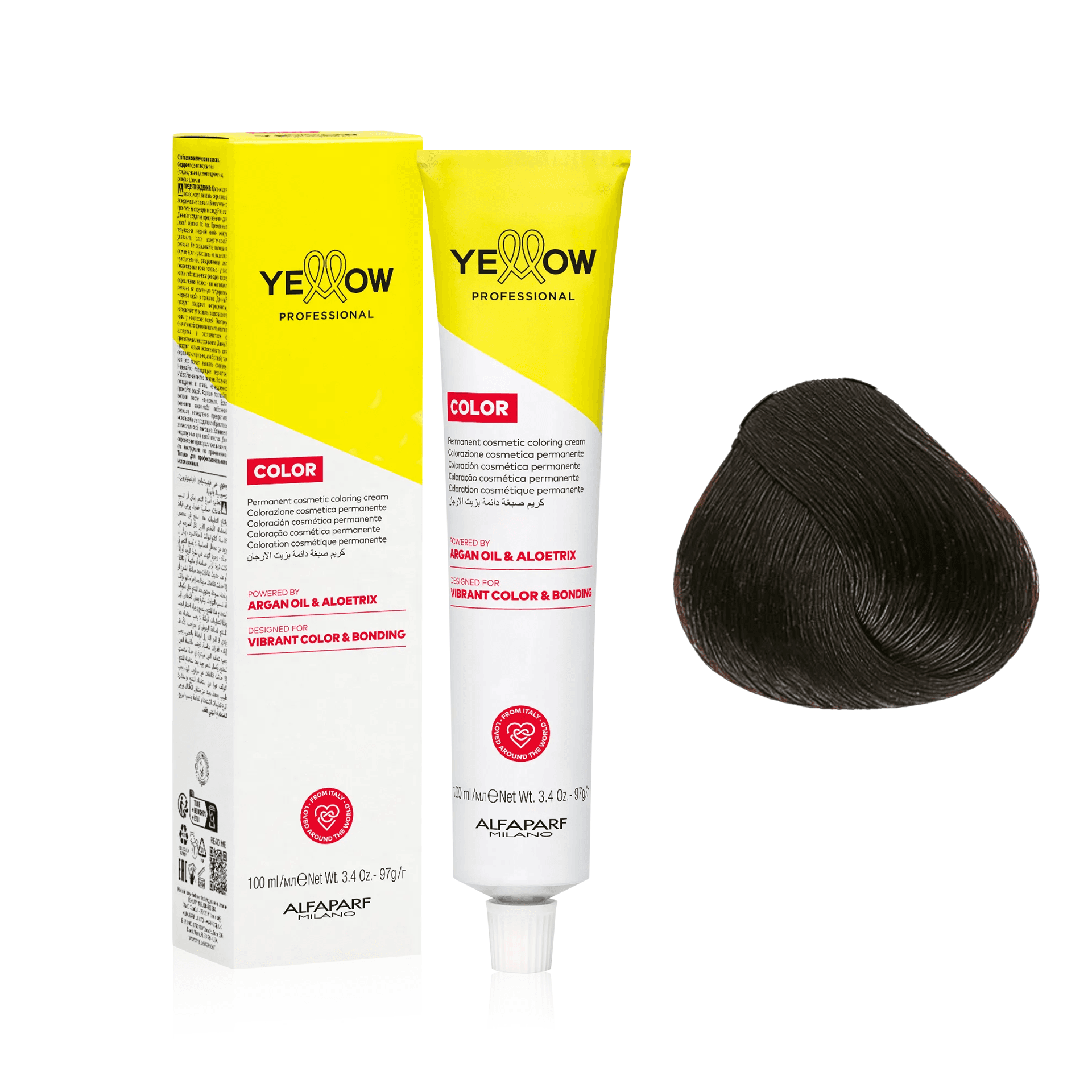 Yellow Color | Farba do włosów - kolor: 5.3 jasny brąz złocisty