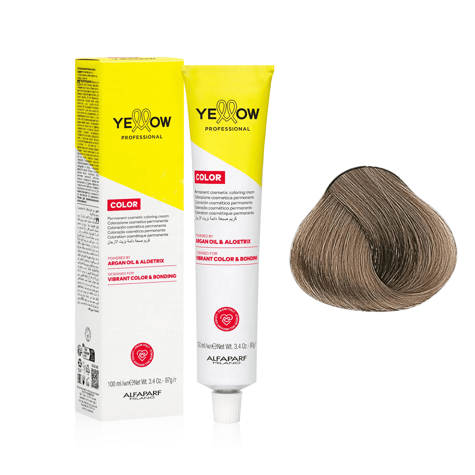 Yellow Color | Farba do włosów - kolor: 8.1 Jasny blond popielaty
