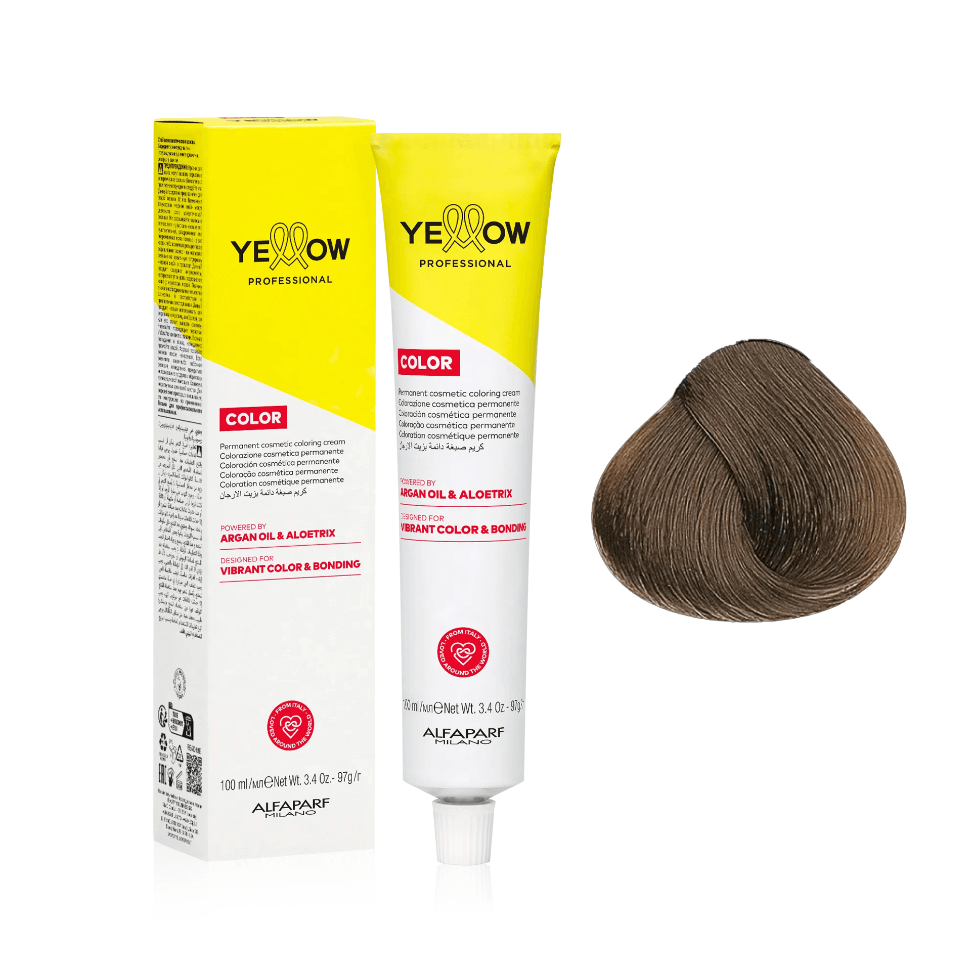 Yellow Color | Farba do włosów - kolor: 7 COOL chłodny średni naturalny blond