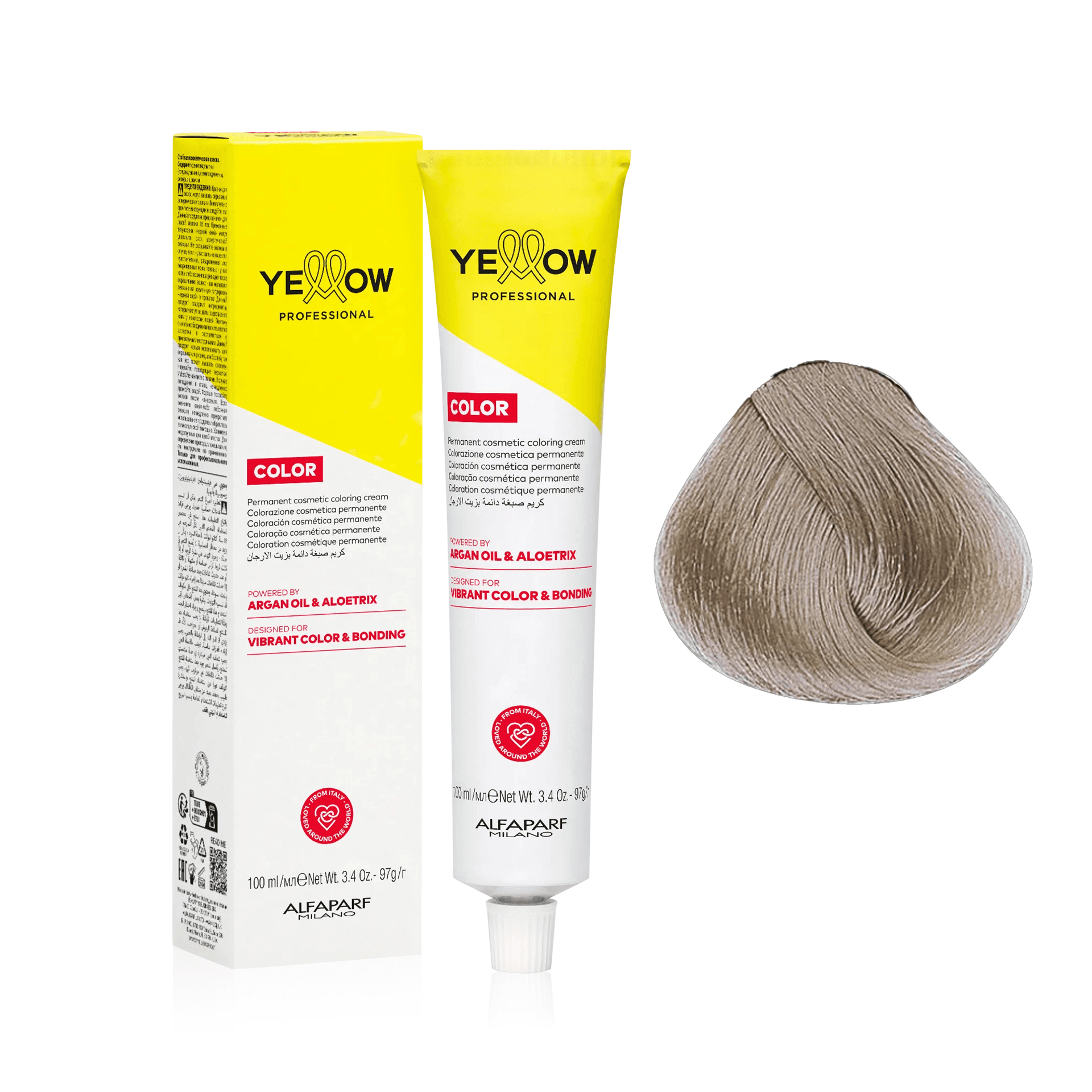 Yellow Color | Farba do włosów - kolor: 9.2 Bardzo jasny blond fioletowy
