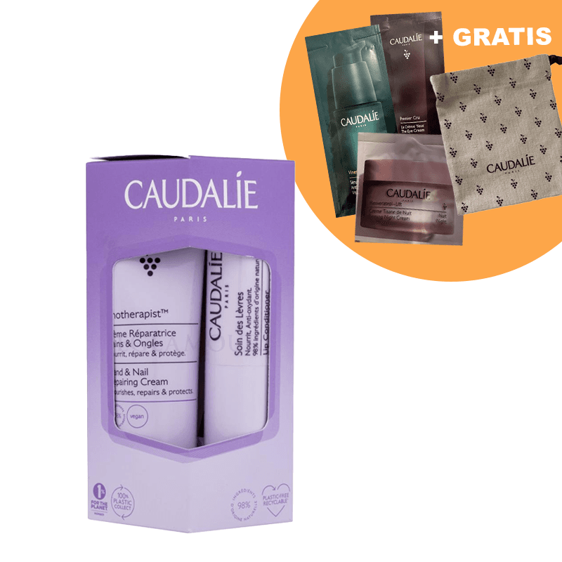Vinotherapist | Zestaw: krem do rak + balsam do ust + gratis: mipróbek w ozdobnym woreczku