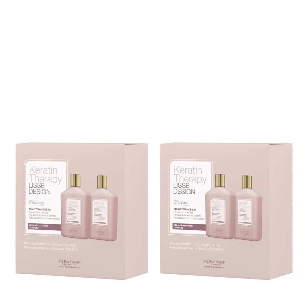Keratin Therapy Lisse Design Vitalizing Maintenance | Zestaw po zabiegu keratynowego prostowania: szampon + odżywka Zestaw