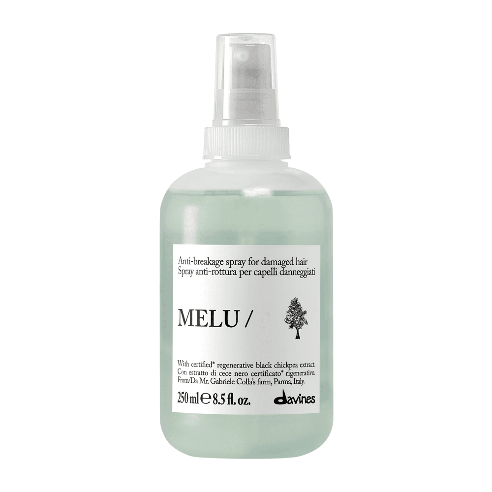 Melu | Termoochronny spray zapobiegający łamliwości do włosów długich i zniszczonych
