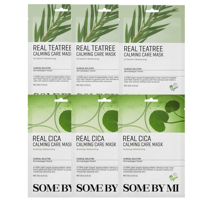 Real Care Calming Set — maski Tea Tree i Cica