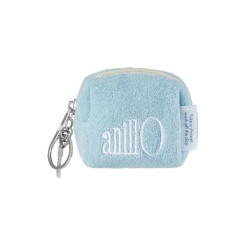 Terry Pouch Keyring -. - Blue