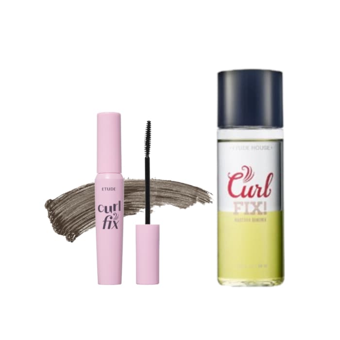 Curl Fix Mascara - - 03 Gray Brown + Remover Set