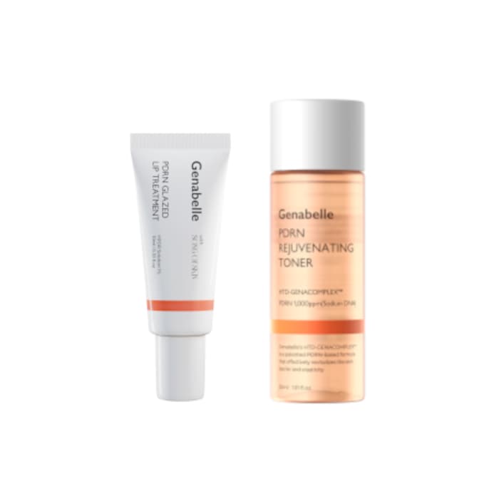 PDRN Glazed Lip Treatment - (1ea) & Rejuvenating Toner - (1ea) Set