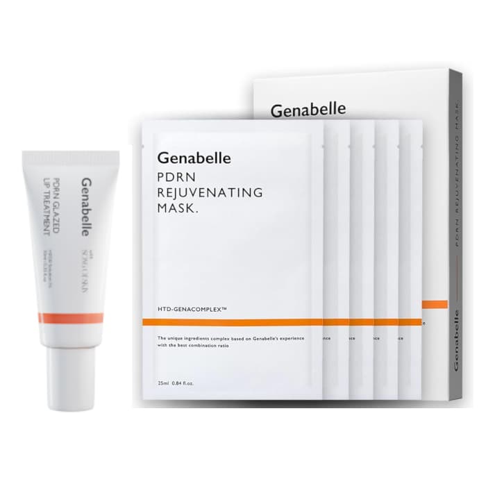 PDRN Glazed Lip Treatment - (1ea) & Rejuvenating Mask - Set