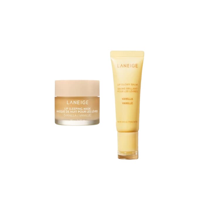 Lip Sleeping Mask - - Vanilla (.) X Lip Glowy Balm - - Vanilla (.)