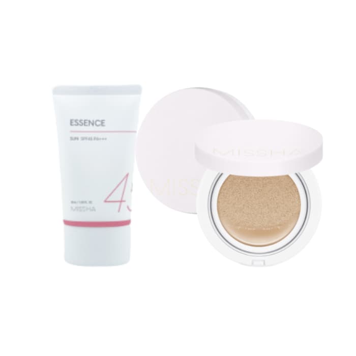 Missha Essence Sun X Magic Cushion Cover Lastng # 23 zestaw