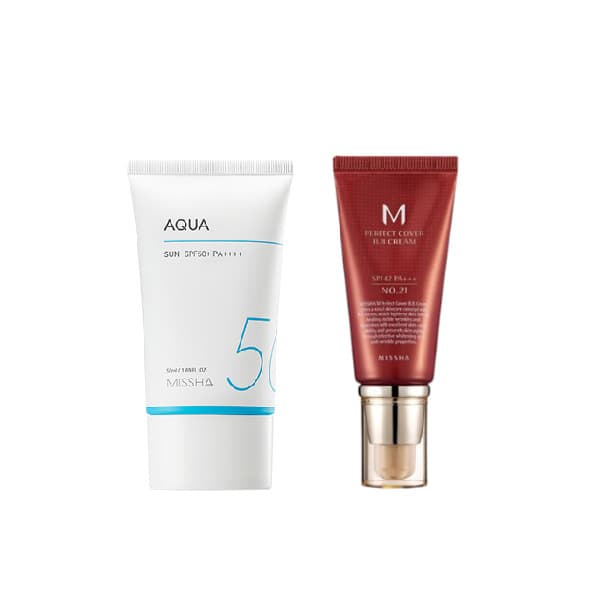 Aqua Sun X M Perfect Cover BB cream # 21 zestaw