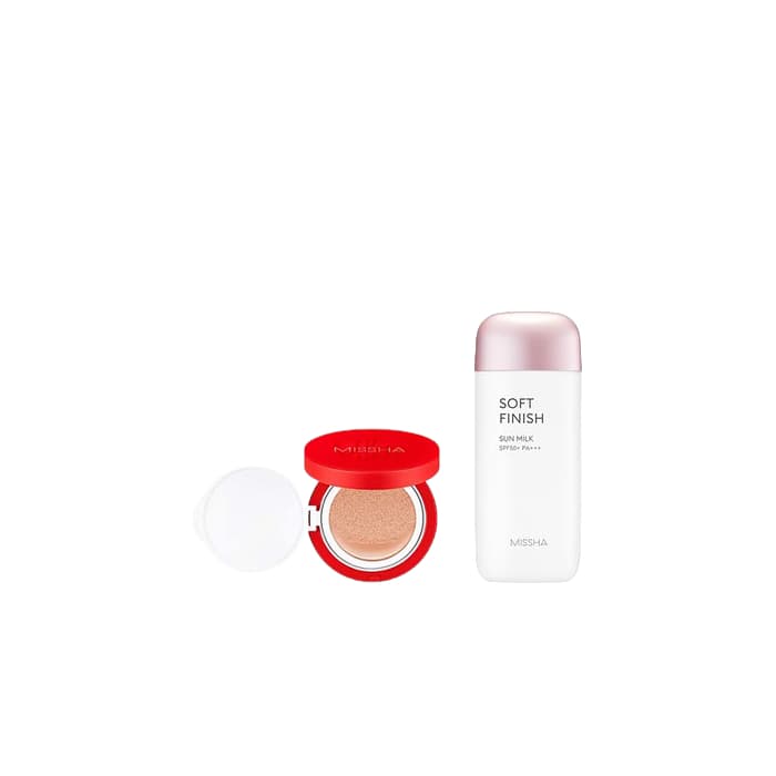 All-Around Safe Block Soft Finish Sun Milk SPF50+ PA+++ - X MISSHA - Velvet Finish Cushion SPF50+ PA+++ - - 23