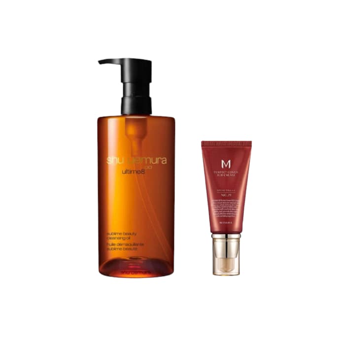 MISSHA x Shu Uemura - M Perfect Cover BB Cream #21 Light Beige X Shu Uemura - Ultime8 Sublime Beauty Cleansing Oil - (.)