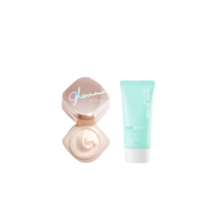 A'PIEU - Pure Block Aqua Sun Gel SPF50+ PA+++ X MISSHA - Glow Skin Balm -