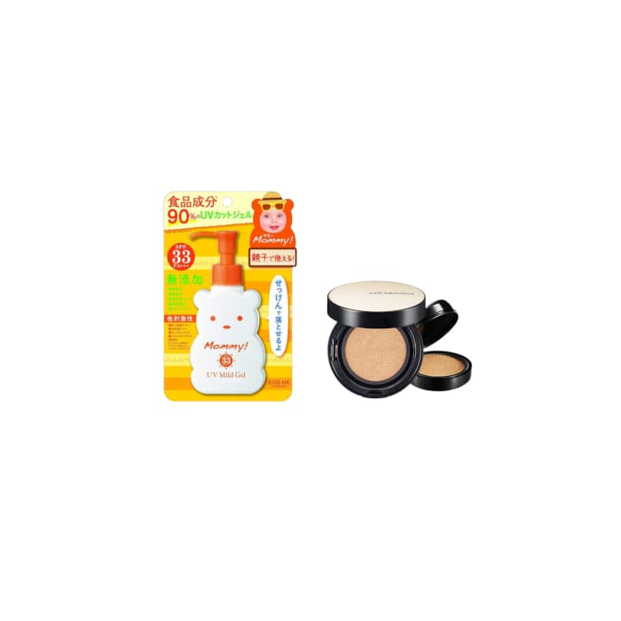 ISEHAN - Kiss Me Mommy UV Mild Gel SPF33 PA+++ - X Jung Saem Mool - Essential Skin Nuder Long Wear Cushion -+ -.