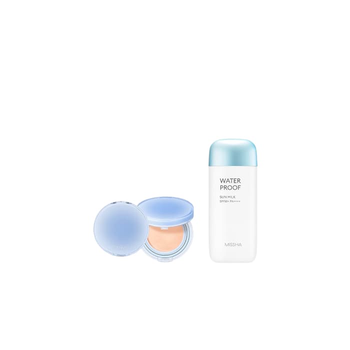 MISSHA - All-Around Safe Block Waterproof Sun Milk SPF 50+/PA++++ - X Romand - Bare Water Cushion - - 21 Pure