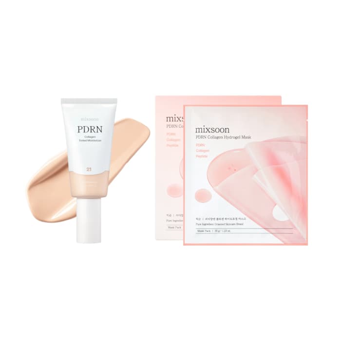 PDRN Collagen Tinted Moisturizer #21 Soft + Hydrogel Mask* Set