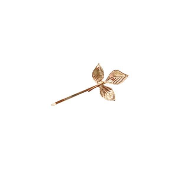 Leaf Hair Pin -. - Gold