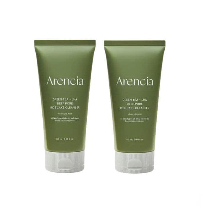 [DEAL]Arencia - Green Tea + LHA Deep Pore Rice Cake Cleanser - (.) Set