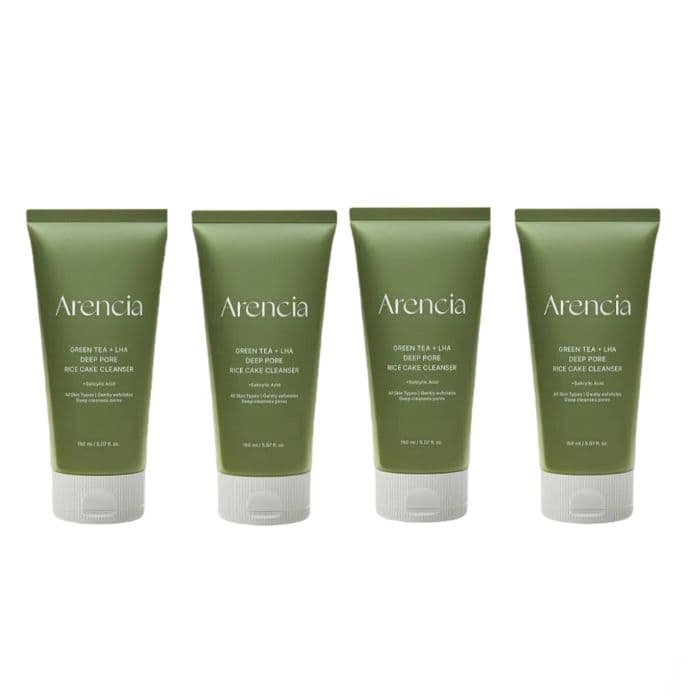 [DEAL]Arencia - Green Tea + LHA Deep Pore Rice Cake Cleanser - (.) Set