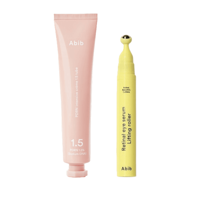 PDRN Intensive Creme 1.5 Tube (1ea) X Retinal Eye Serum Lifting Roller (1ea) Set