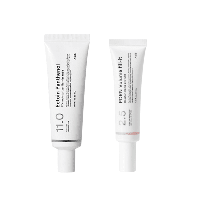 Ectoin Panthenol 11% Moisturizer Barrier Tube (1ea) X PDRN Volume Fill-It Booster 2.5 Tube (1ea) Set