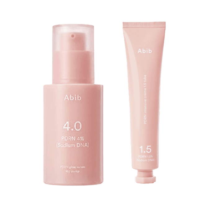 PDRN Glow Serum 4.0 Pump (1ea) X PDRN Intensive Creme 1.5 Tube (1ea) Set