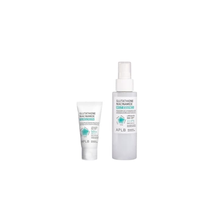 Glutathione Niacinamide Mist Essence - (.) + Glutathione Niacinamide Sunscreen SFP50+ PA++++ - (.) Set