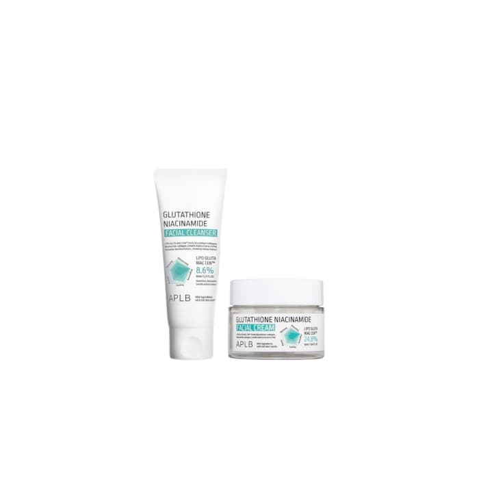 Glutathione Niacinamide Facial Cream - (.) + Glutathione Niacinamide Facial Cleanser - (.) Set