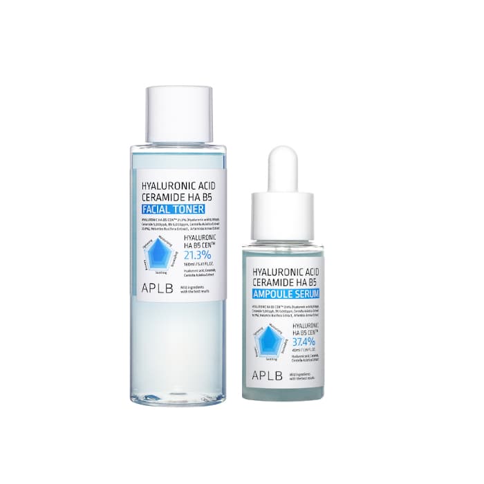 Hyaluronic Acid Ceramide HA B5 Ampoule Serum - (.) + Facial Toner - (.) Set