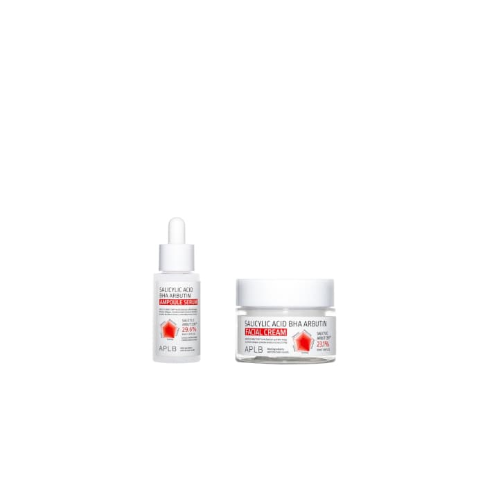 Salicylic Acid BHA Arbutin Ampoule Serum - (.) + Facial Cream - (.) Set
