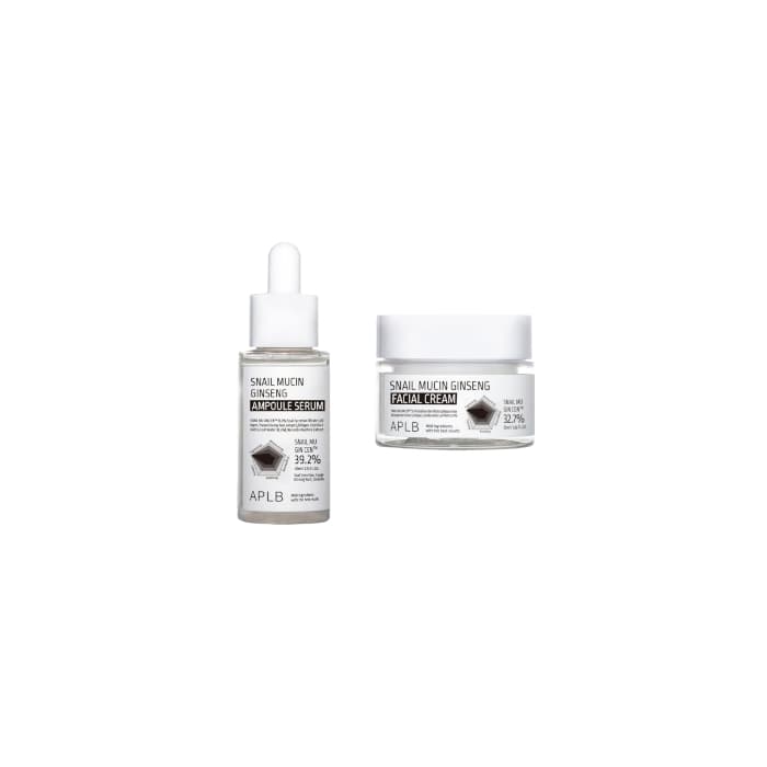 Snail Mucin Ginseng Ampoule Serum - + Facial Cream - Set