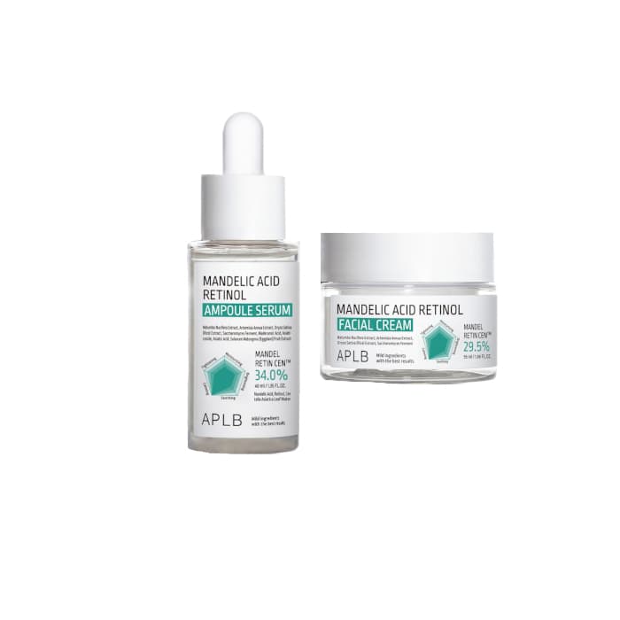 Mandelic Acid Retinol Ampoule Serum - & Facial Cream - Set