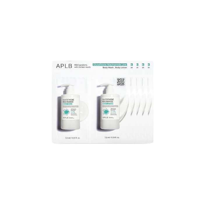 Glutathione Niacinamide Body Lotion & Wash Sachet Pack (.) Set