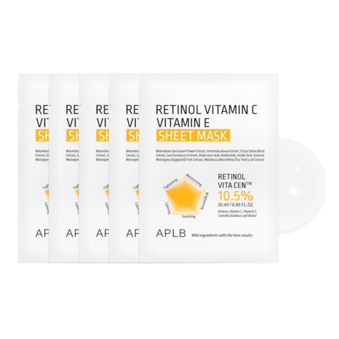 Retinol Vitamin C Vitamin E Sheet Mask (.) Set